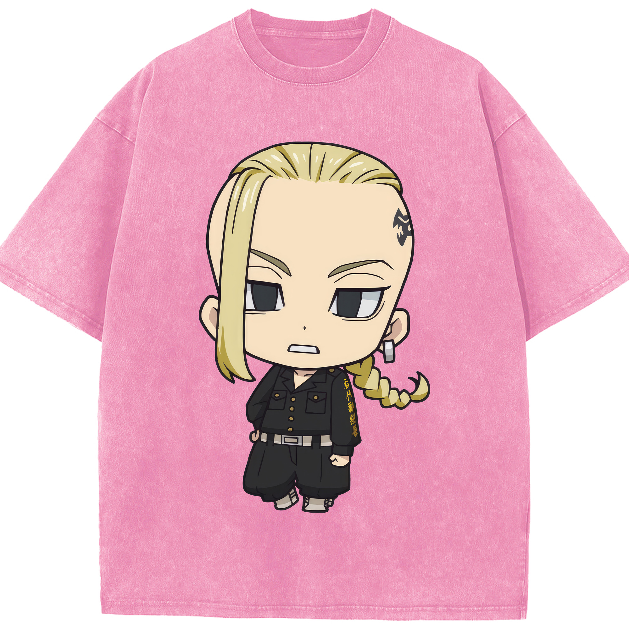 （画像用） 東京リベンジャーズ Tokyo Revengers 綿100% ヴィンテージ風 半袖Tシャツ（フロントプリント）